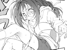 【女の子とエッチな虫のエロ漫画】スカートと寄生虫